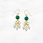 Seeds of Heaven Jade and Pearl Earrings
